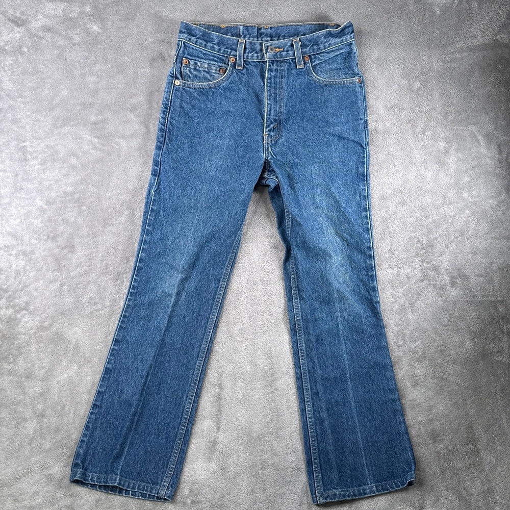 Vintage Levi's 517 Jeans Men 30x30 (Fits 28x26 )Blue Bootcut Denim 90s